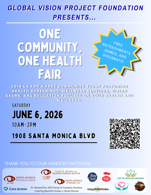 One Community, One Health Fair Flyer